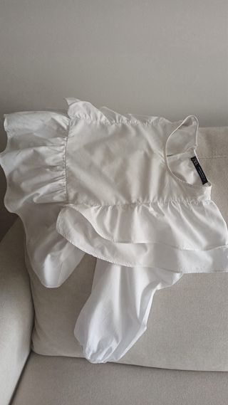 Blusa Zara manga 3/4 T.XS + top manga larga T.XS