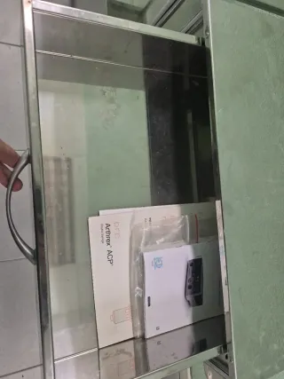 Mesa auxiliar acero inoxidable con balda