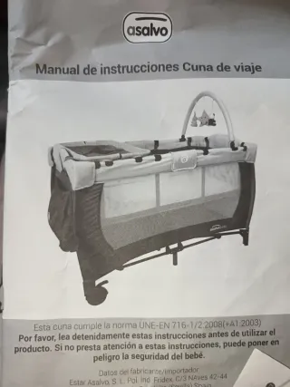 Cuna de viaje infantil