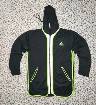 Chaqueta Adidas Vintage Negra y Verde