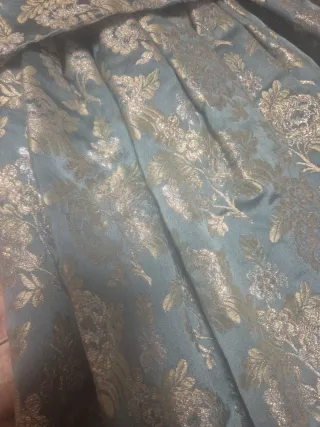 Vestido Fallera Verde y Dorado