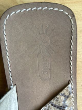 Sandalias de piel italianas Talla 40,