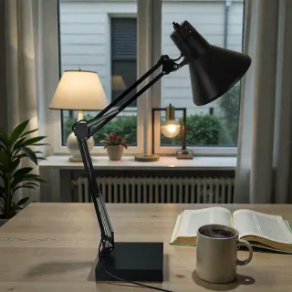 Lampada da Tavolo Targetti Twist T1 Nera Snodabile