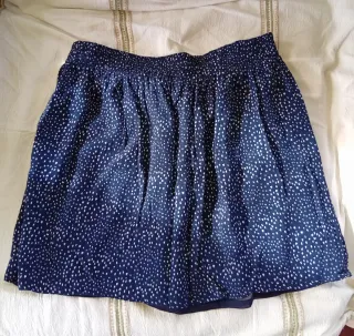 Minifalda azul Mango M