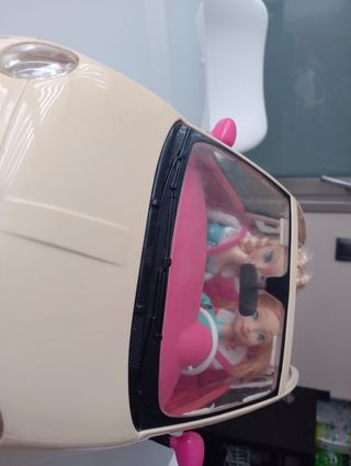 Coche Barbie Fiat 500 Descapotable Rosa