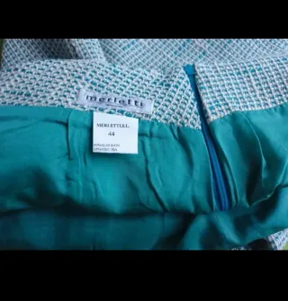 Falda Merletti Tweed Azul Talla 44