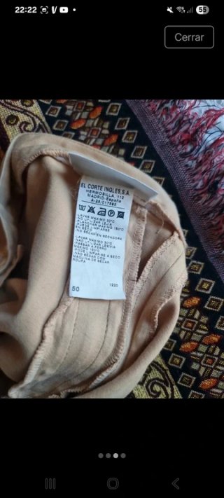 Conjunto pantalón talla 50 blusa 52
