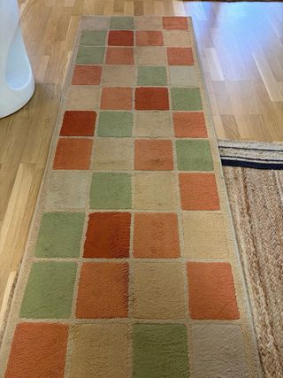 Tappeto geometrico per corridoio in tessuto