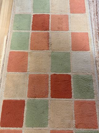 Tappeto geometrico per corridoio in tessuto