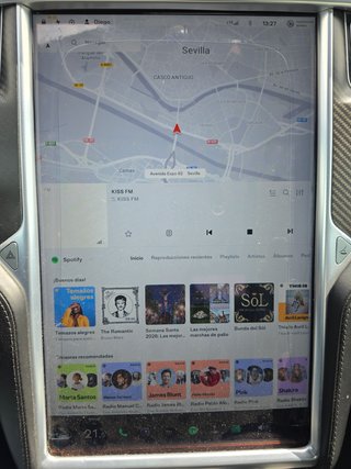 Tesla Model S 2016 90D Rojo garantia