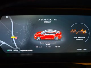 Tesla Model S 2016 90D Rojo garantia