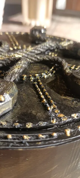 Joyero Harry Potter 3D Negro y Dorado