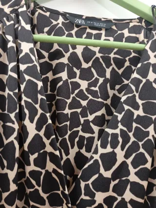 Vestido estampado animal print