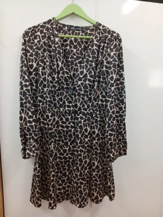Vestido estampado animal print