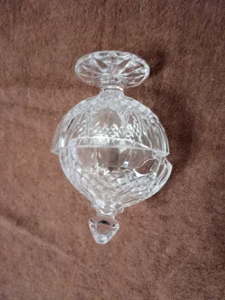 Porta caramelle cristallo con coperchio anni 60/70