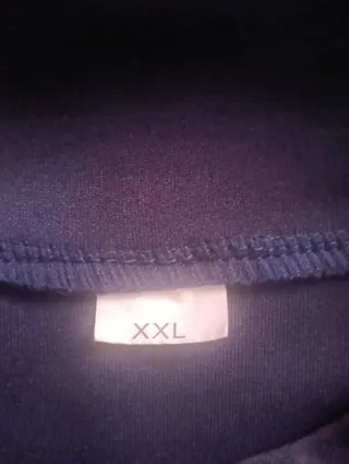 Chaqueta deportiva azul marino y naranja Talla L