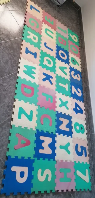 Alfombra Puzzle Letras y Números
