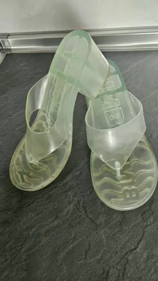 Sandalias Bimba y Lola Verdes Transparentes