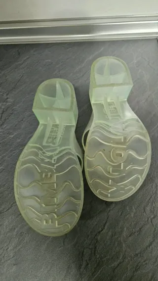 Sandalias Bimba y Lola Verdes Transparentes