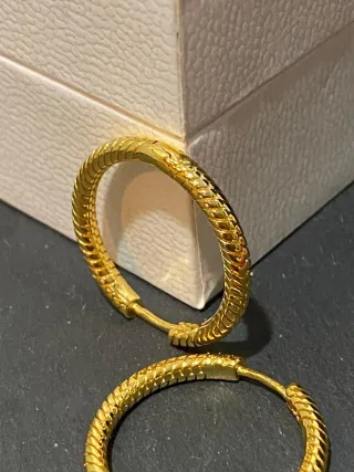 Pendientes Aro Pandora Dorados