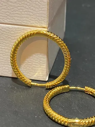 Pendientes Aro Pandora Dorados