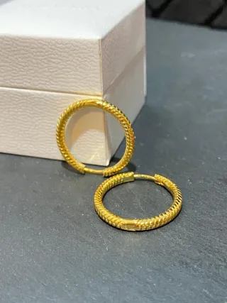 Pendientes Aro Pandora Dorados