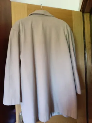 Chaquetón mujer bige claro