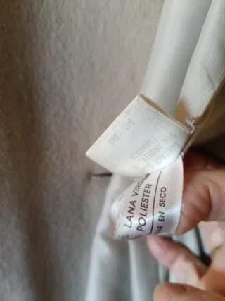 Chaquetón mujer bige claro