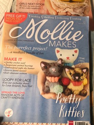 Lote de 10 revistas Mollie Makes y mas de labores