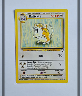 Raticate 58/130 Base Set 2 Pokemon ENG-NM