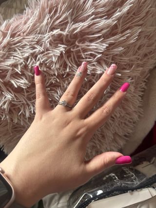 Anillo de compromiso plata sin caja