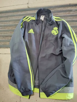 Chaqueta Adidas Gris y Verde Talla S