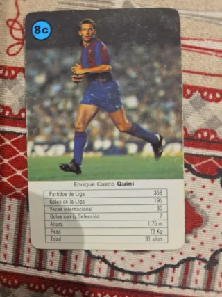 Carta Futbol Quini F.C. Barcelona 8c