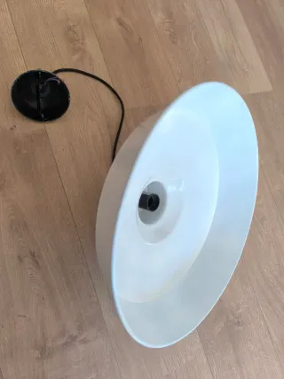 Lámpara colgante industrial blanca