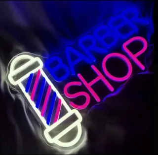 Lampada Neon LED "BARBER Shop"
