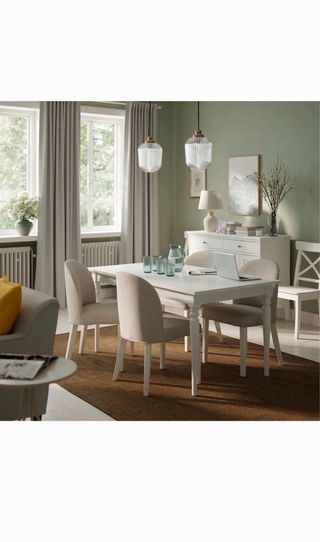 Mesa extensible ROSENTORP blanca