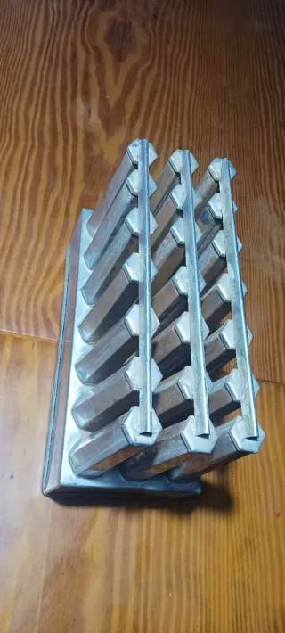 Molde Helado Metal Hexagonal