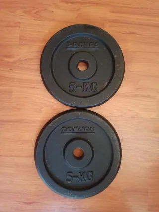 Par de discos de pesas 5kg Domyos