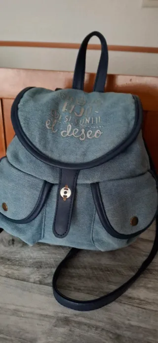 Bolso Mochila Vaquero Azul