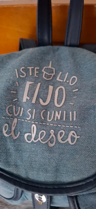 Bolso Mochila Vaquero Azul