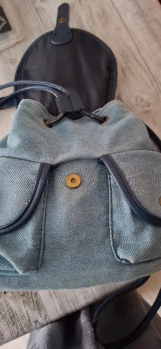 Bolso Mochila Vaquero Azul