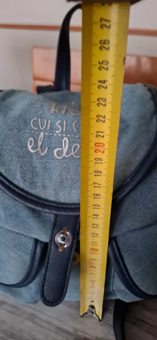 Bolso Mochila Vaquero Azul