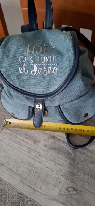 Bolso Mochila Vaquero Azul