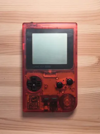Game Boy Pocket Red Transparent Shell