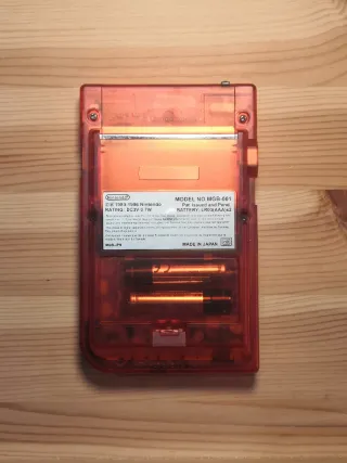 Game Boy Pocket Red Transparent Shell
