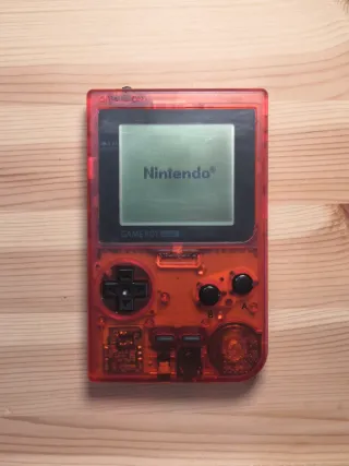 Game Boy Pocket Red Transparent Shell