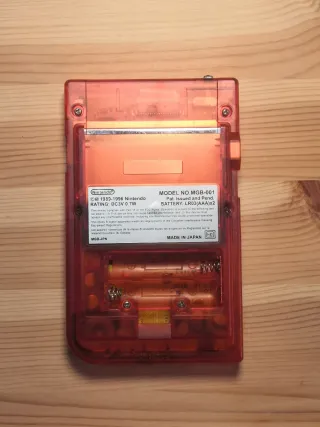 Game Boy Pocket Red Transparent Shell