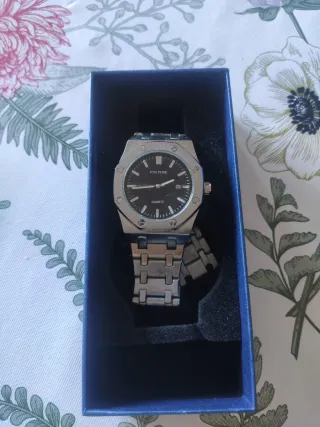 Reloj PIN TIME Hombre Negro/Plata