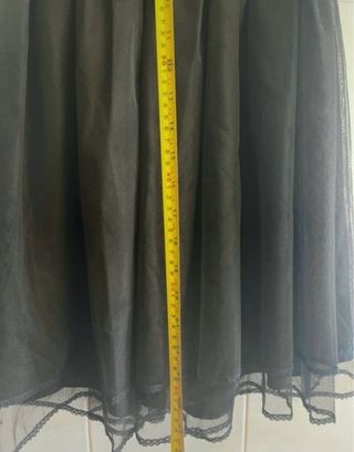 Vestido fiesta MANGO negro talla S