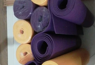 Esterilla de Yoga Morada y Amarilla